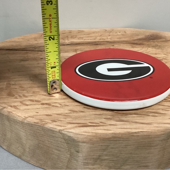 🔴 Georgia Football Bulldogs Ceramic Crafted Coaster - Decor Desk Topper - Picture 8 of 9